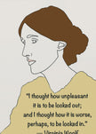 Wall art Virginia Woolf Art Yellow