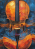 Impression sur toile - Art mural - Violon - 6 panneaux