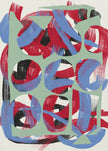 Wall art Dry directional strokes abstract 03