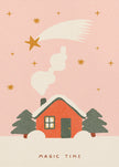 Wall art A magical time at Christmas Canvas Print
