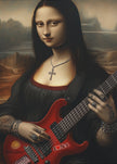 Impression sur toile de l'œuvre d'art murale Lisa Revamped