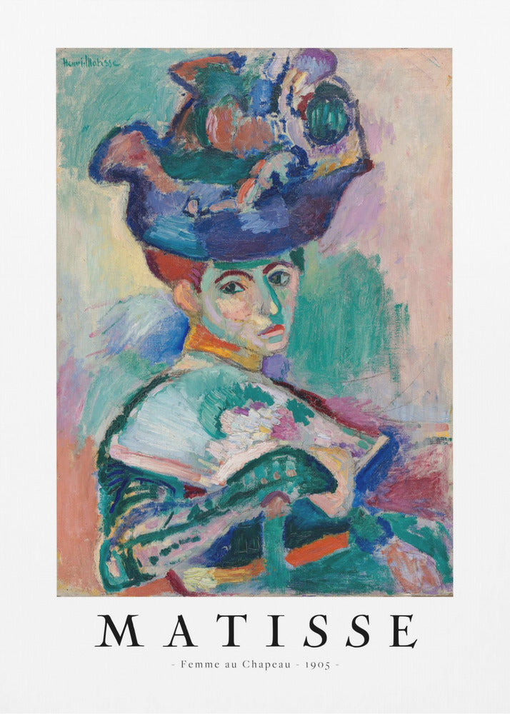 Wall art Femme au chapeau 1905