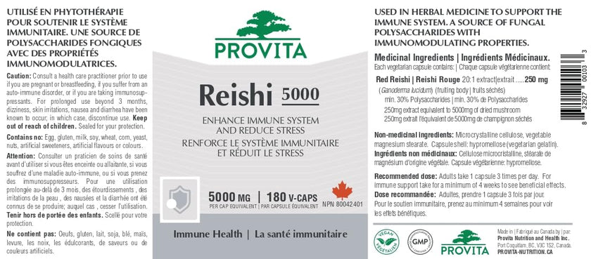 Provita - Reishi 5000 (180 caps)