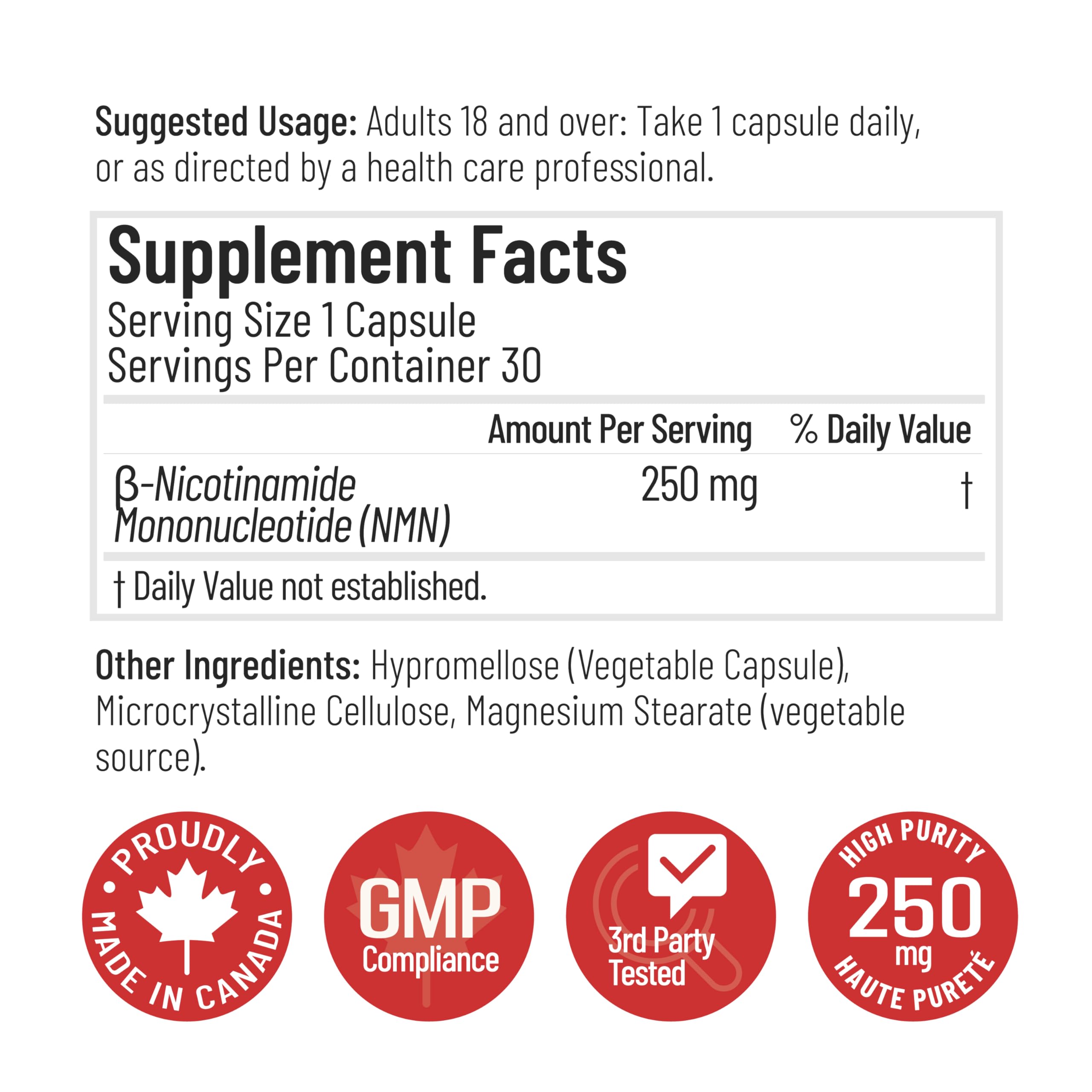 Arcwell - Nmn, 250mg/30caps