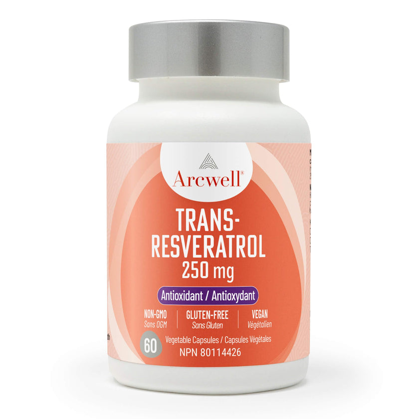 Arcwell - Trans-Resveratrol, 250mg/60caps