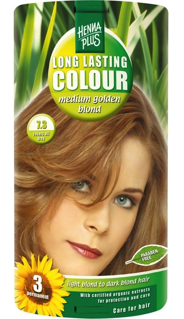 Hennaplus - Medium Golden Blond 7.3, 100ml
