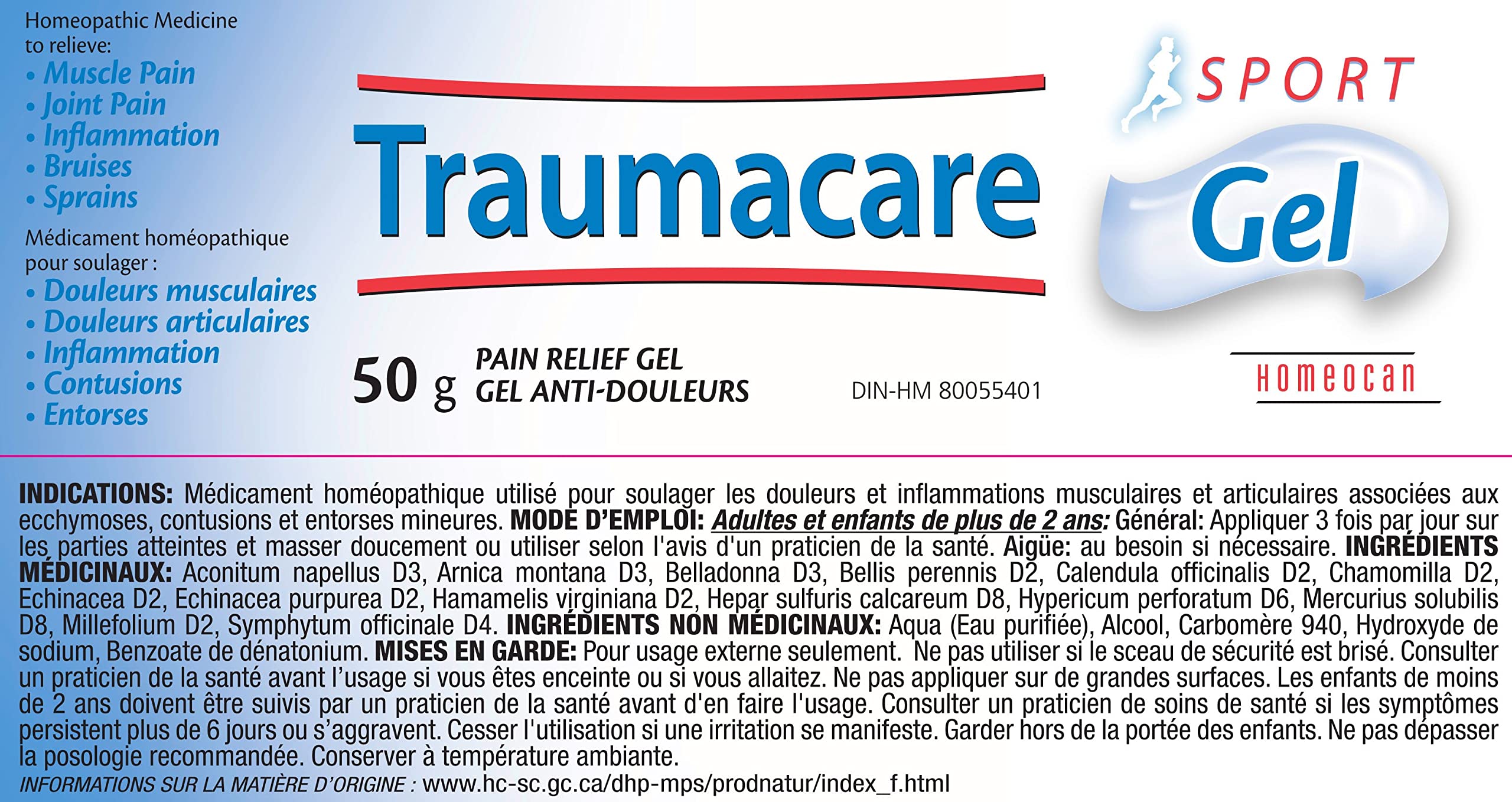 Homeocan - Traumacare Sports Gel 50g