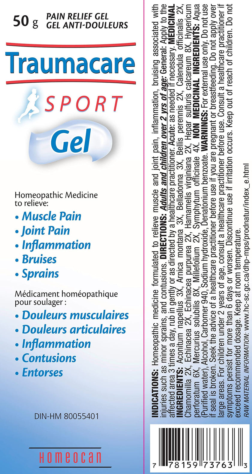 Homeocan - Traumacare Sports Gel 50g