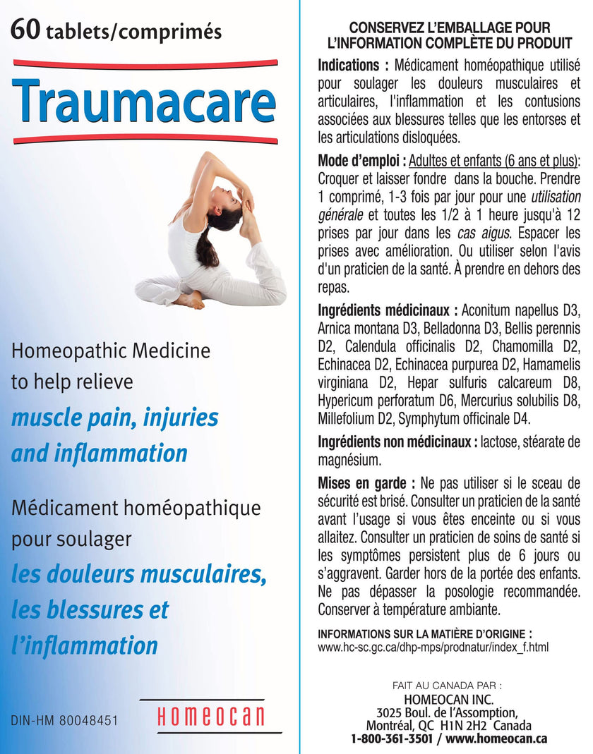 Homeocan - Traumacare, 60 Tablets