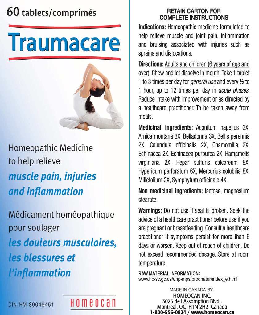Homeocan - Traumacare, 60 Tablets