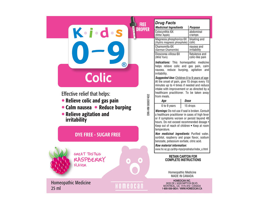 Homeocan - Kids 0-9 Colic Solution, 25 Ml
