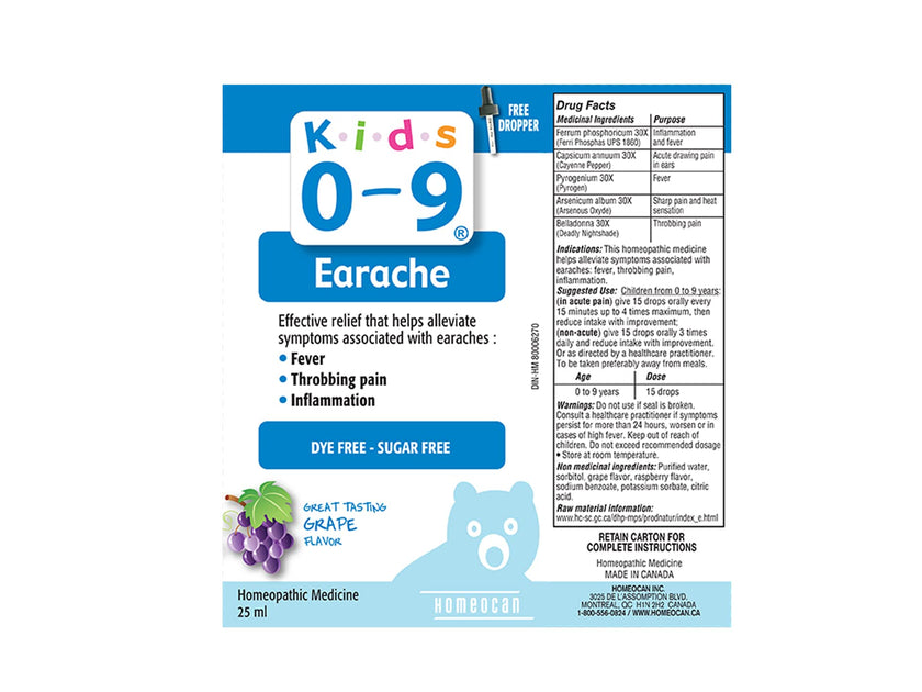 Homeocan - Kids 0-9 Earache Solut., 25ml