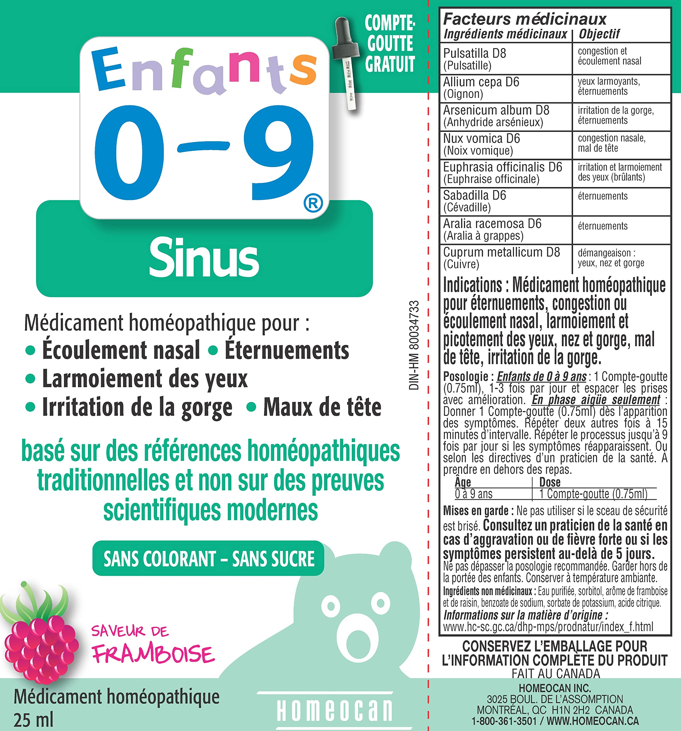 Homeocan - Kids 0-9 Sinus-All-In-One 25ml