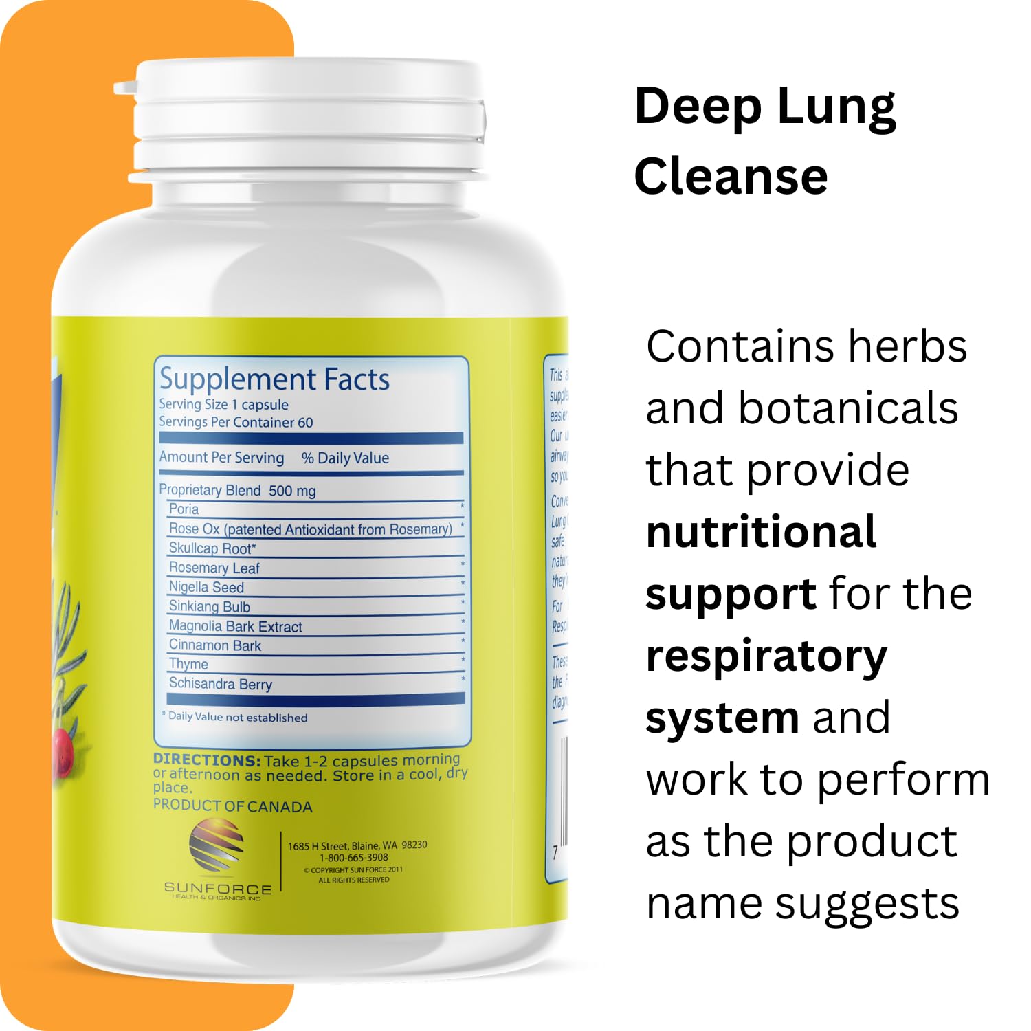 Sunforce - Deep Lung Cleanse (60caps)
