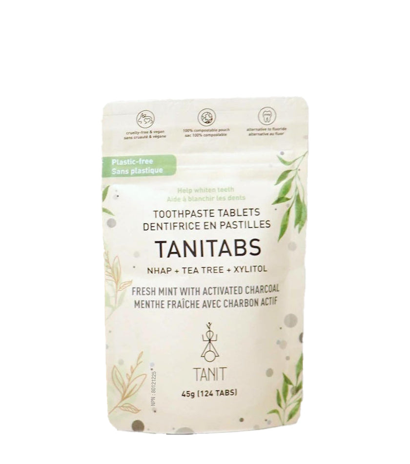 Tanit - Toothpste Tab., Frsh Mint W/Char (124tab Pch)