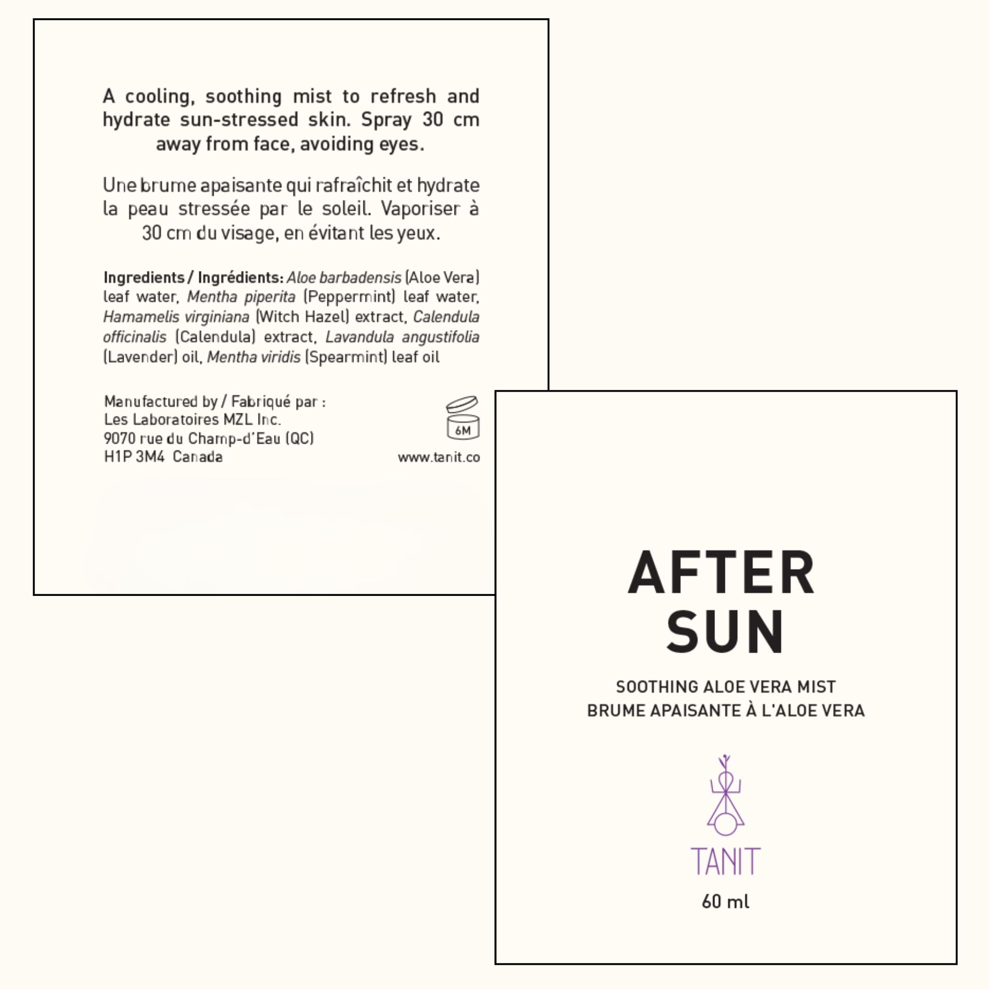 Tanit - After Sun, Mist, Cooling Aloe (60ml)
