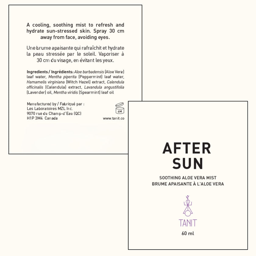 Tanit - After Sun, Mist, Cooling Aloe (60ml)