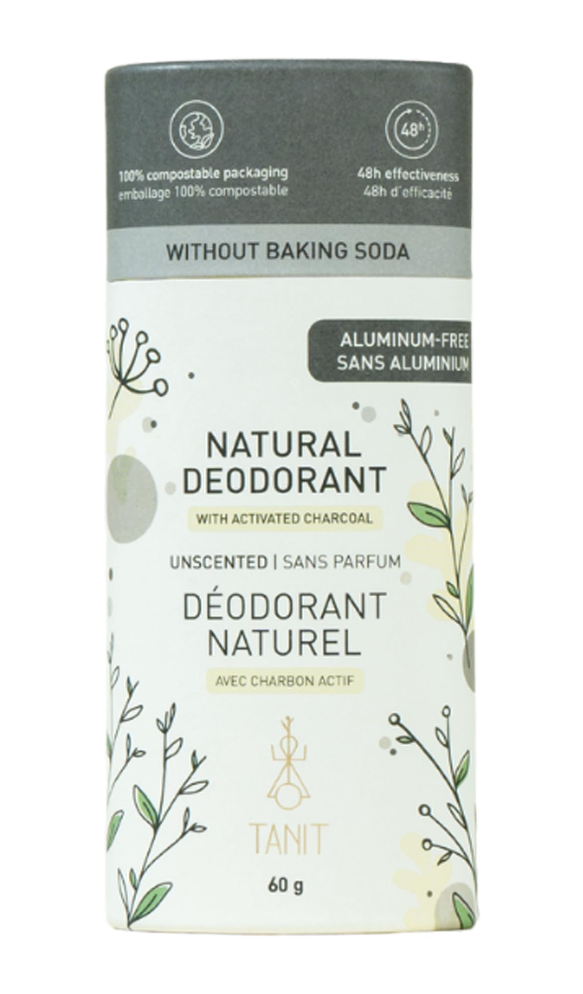 Tanit - Unscented W/Charcoal (60g)