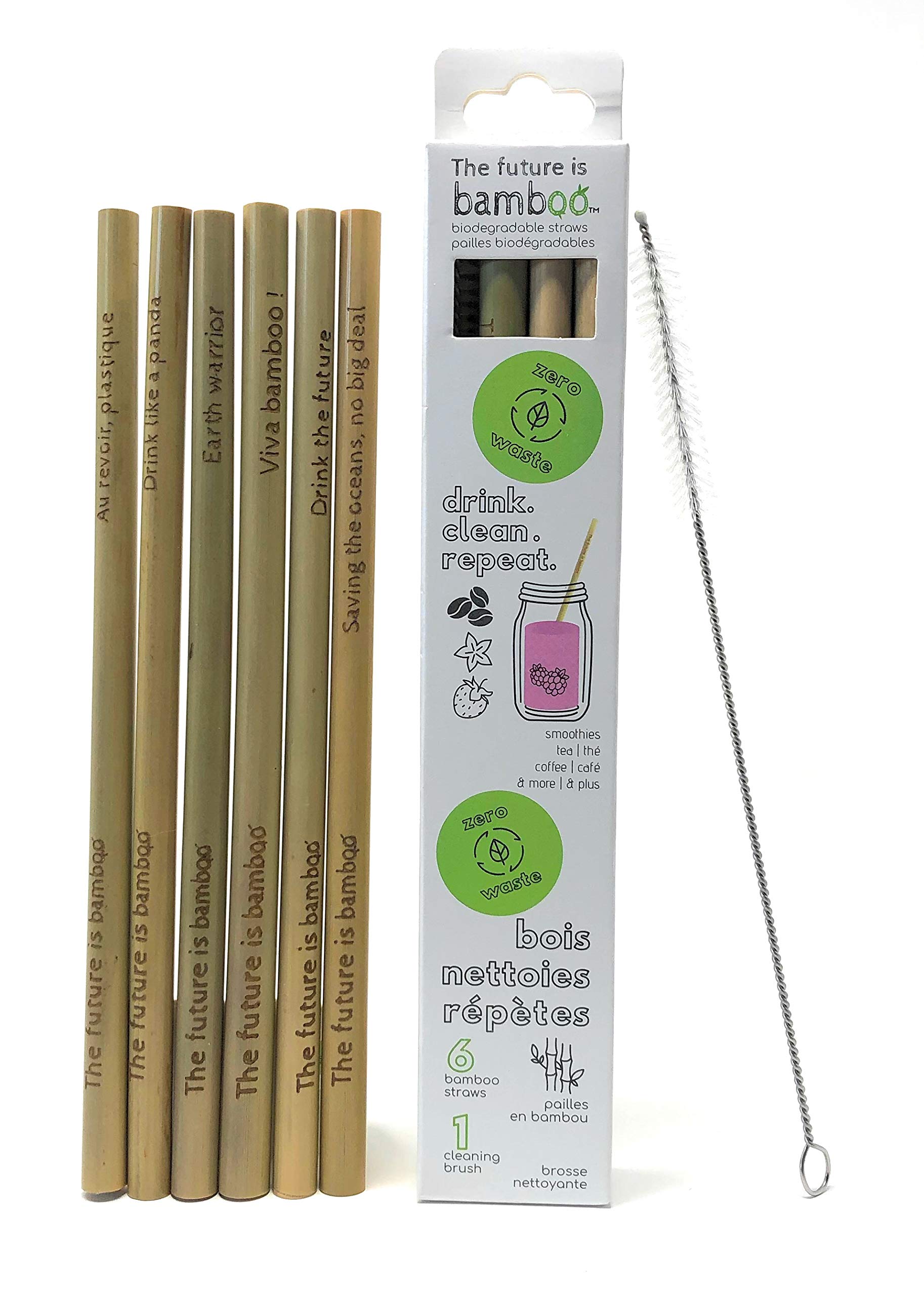 The Future Is Bamboo - Bamboo Straws 6/Pk