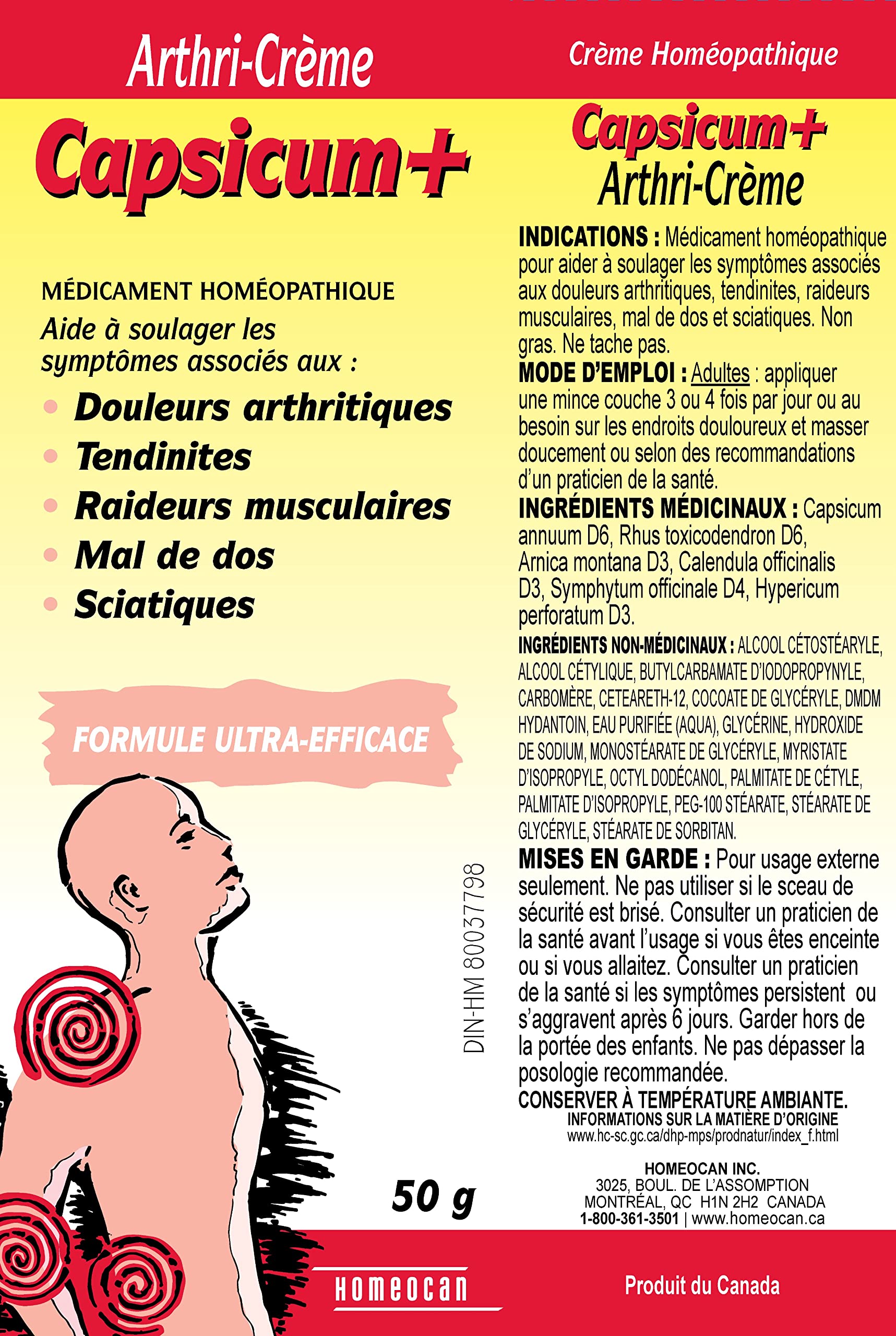 Homeocan - Capsicum+Arthri-Cream, 50g