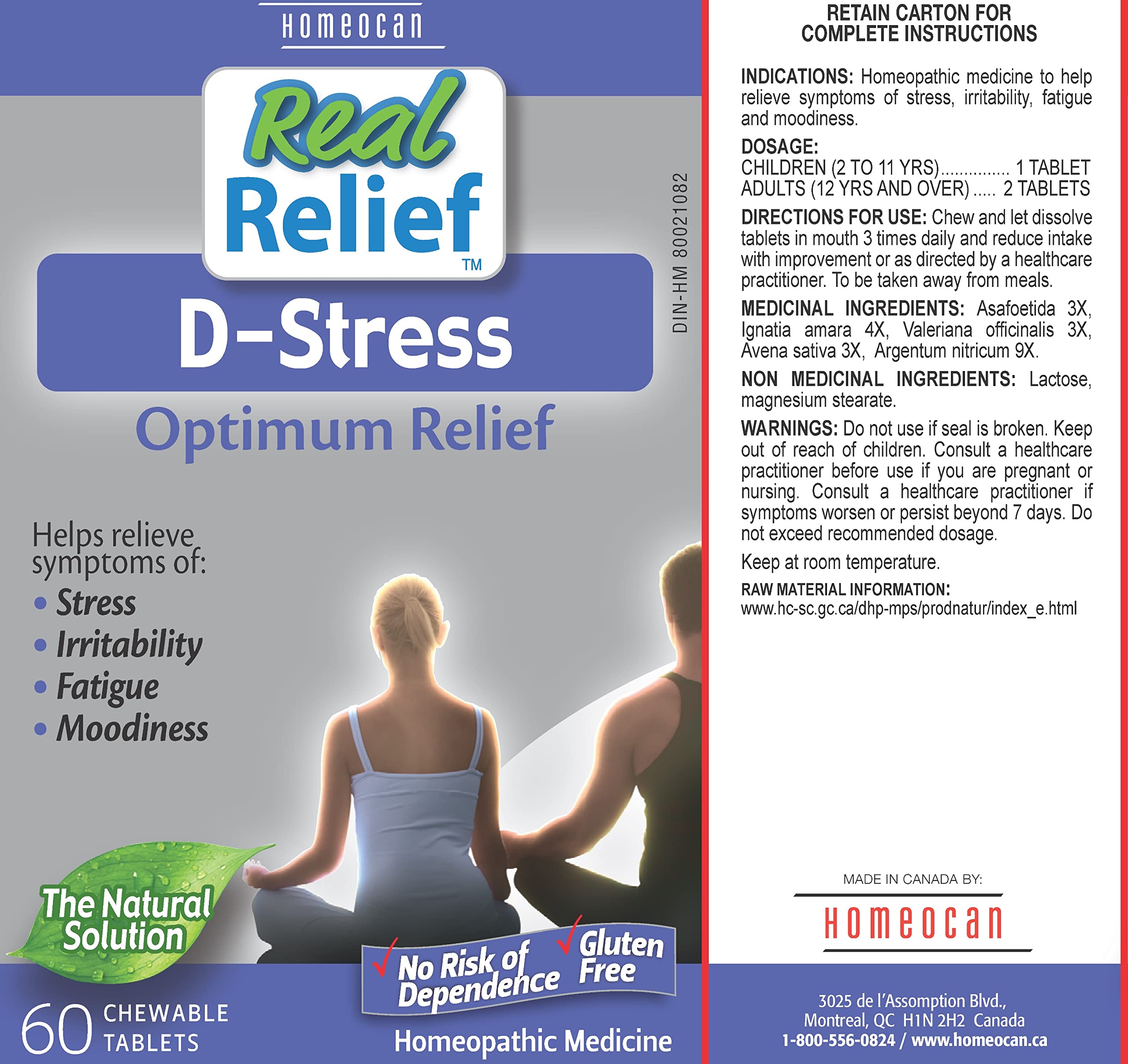 Homeocan - D-Stress, 60tab