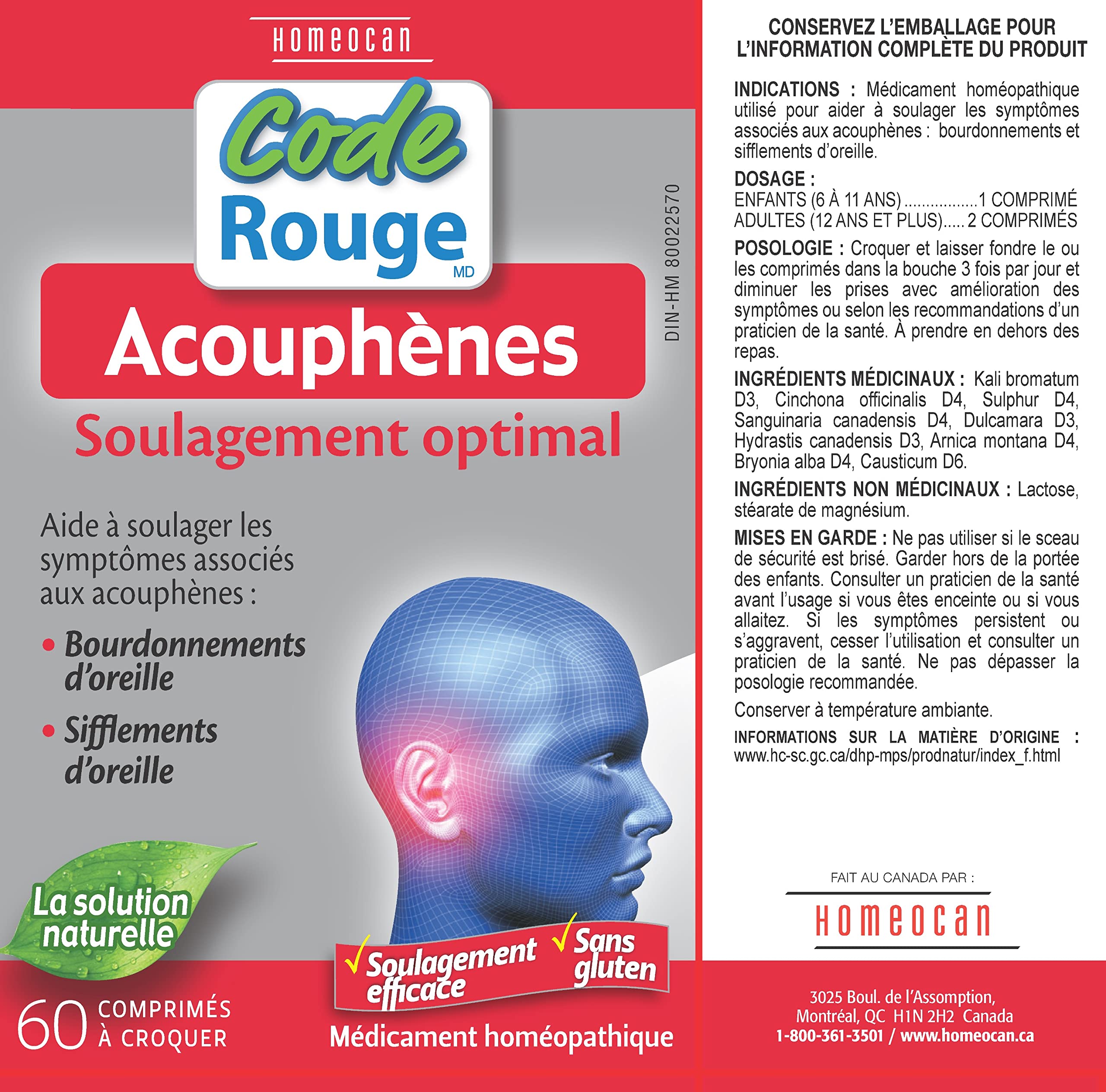 Homeocan - Tinnitus, 60tab
