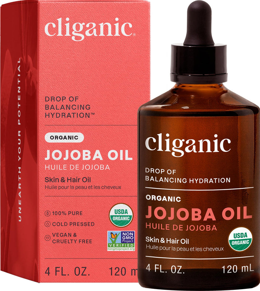 Cliganic - Organic Jojoba Oil, 120ml