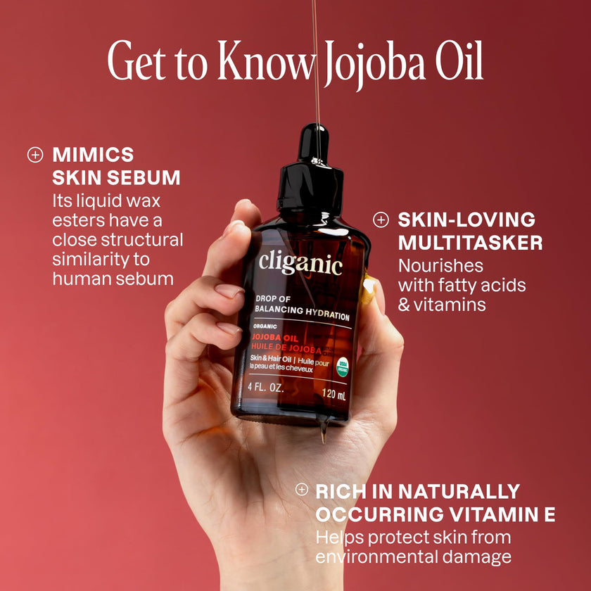 Cliganic - Organic Jojoba Oil, 120ml