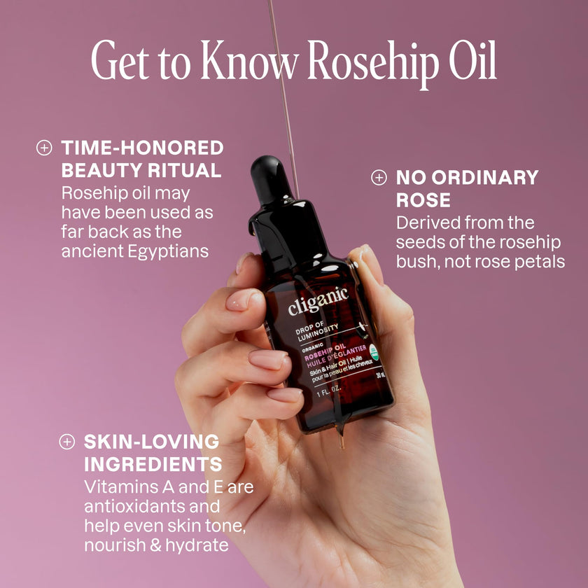 Cliganic - Organic Rosehip Oil, 30ml