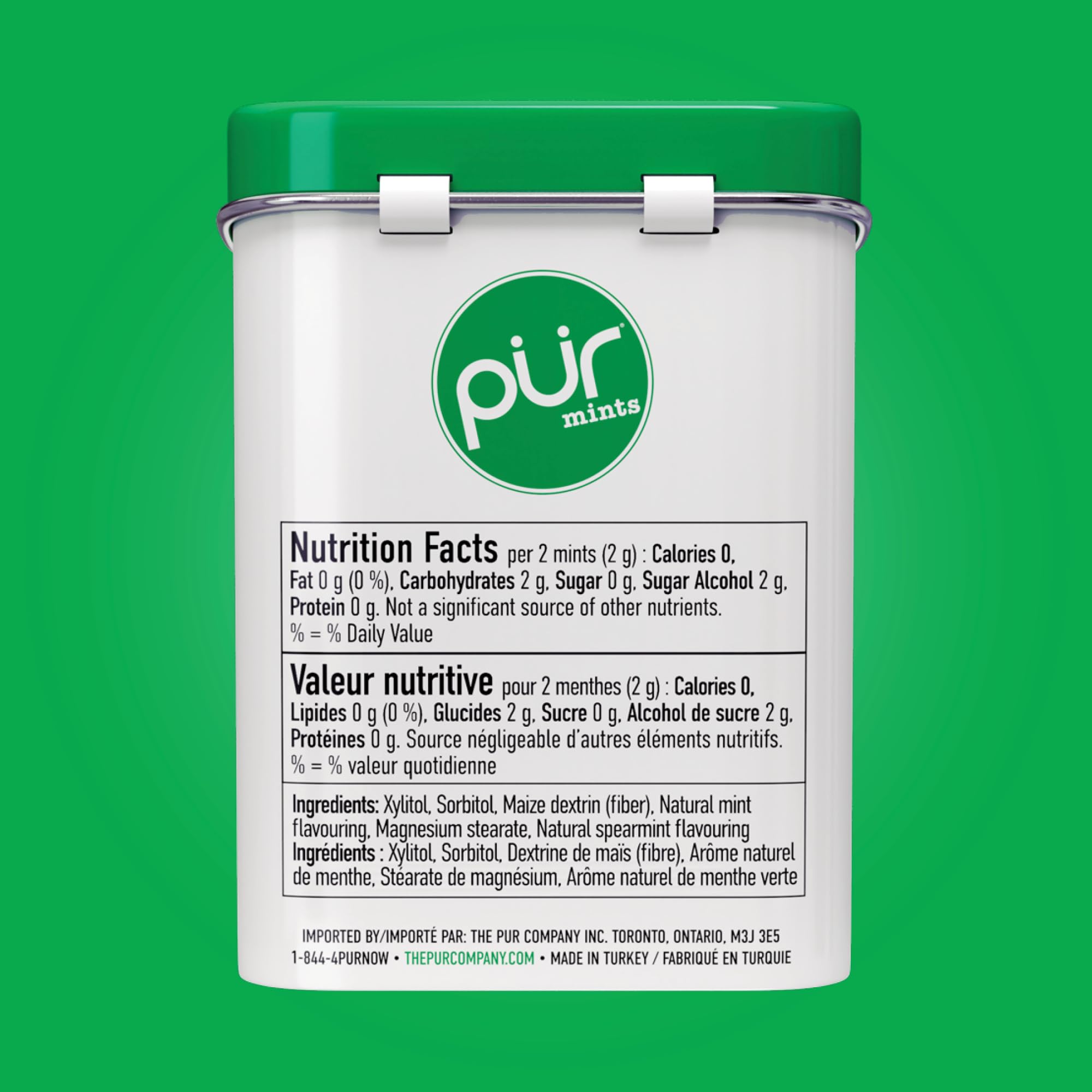 The Pur Company - Mints-Spearmint (30ct,12/tray)