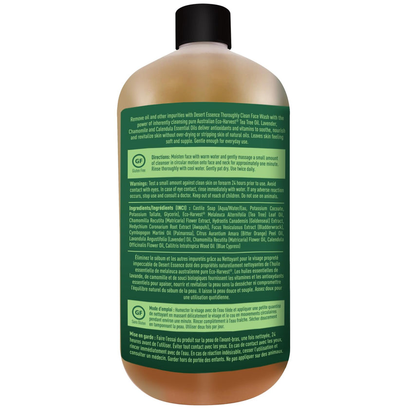 Desert Essence - Thoroughly Clean Face Wash - Refill (946ml)
