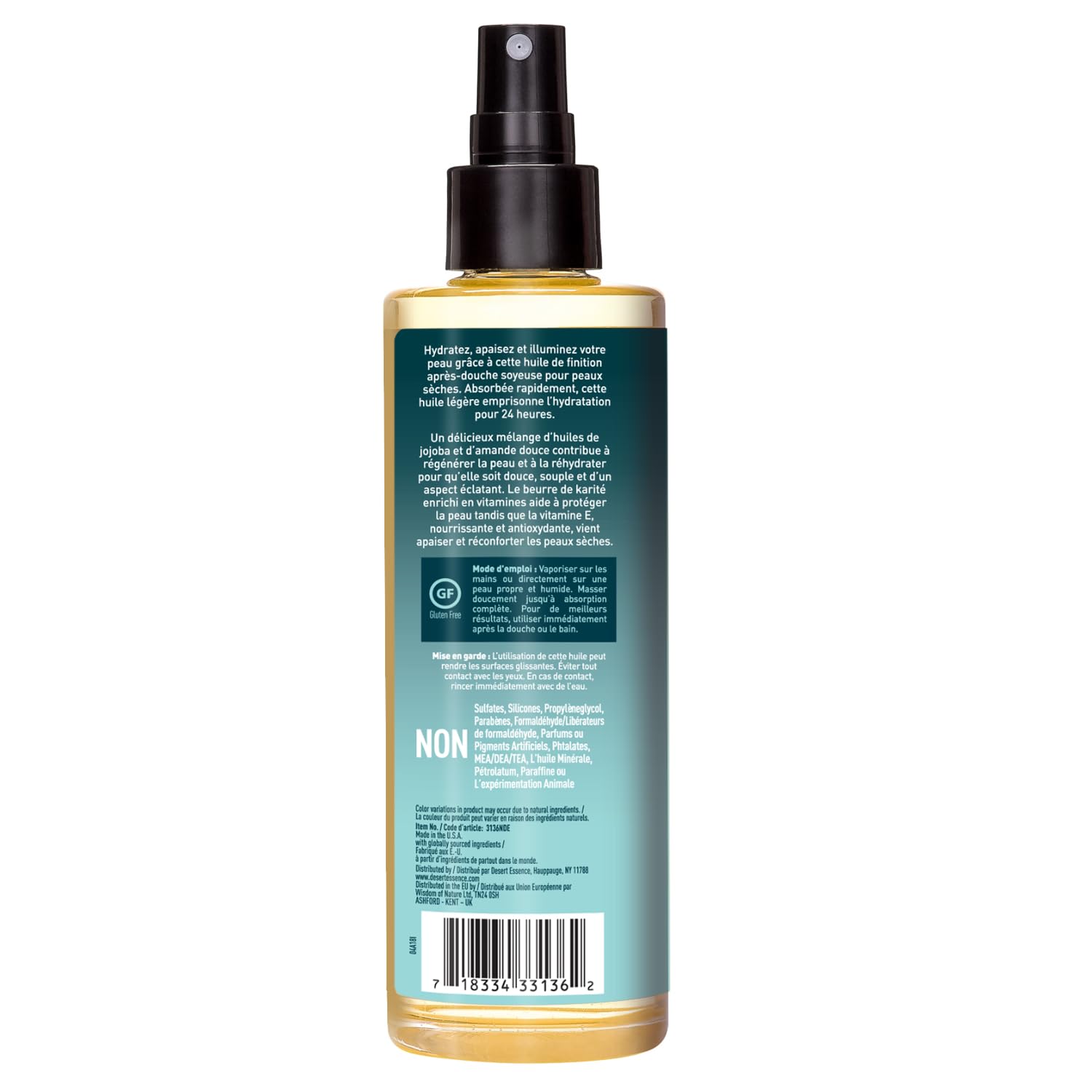 Desert Essence - Jojoba & Sweet Almond Body Spray (245ml)