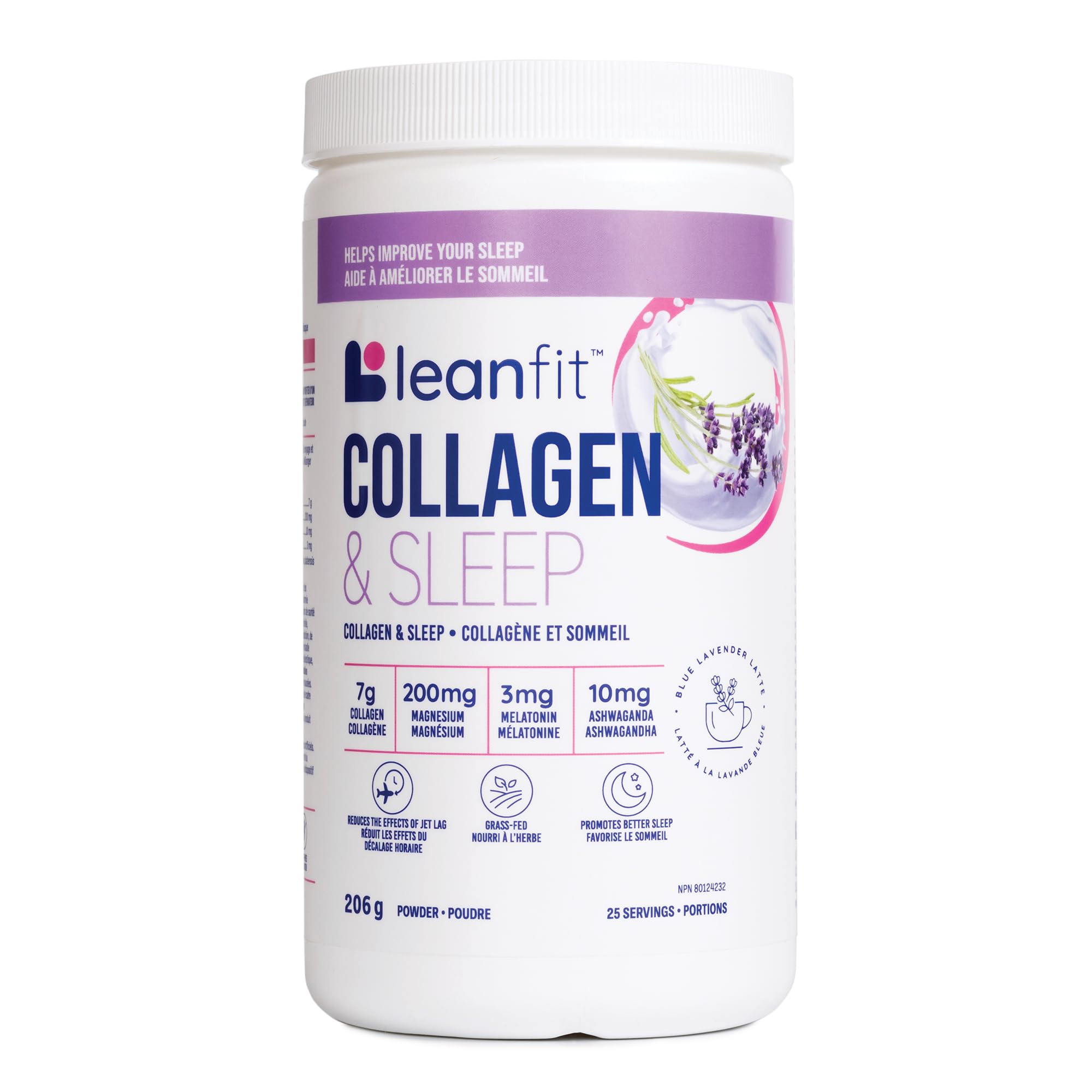 LeanFit - Collagen & Sleep - Blue Lavender (206g)