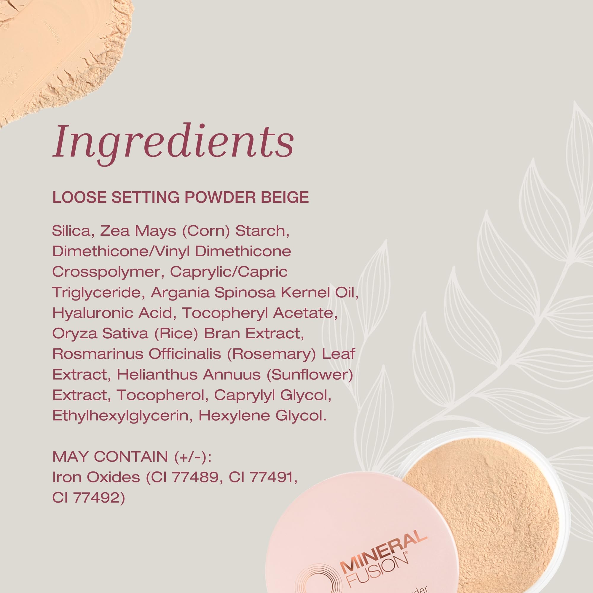 Mineral Fusion Natural Brands - Loose Setting Powder Beige (13.5g)