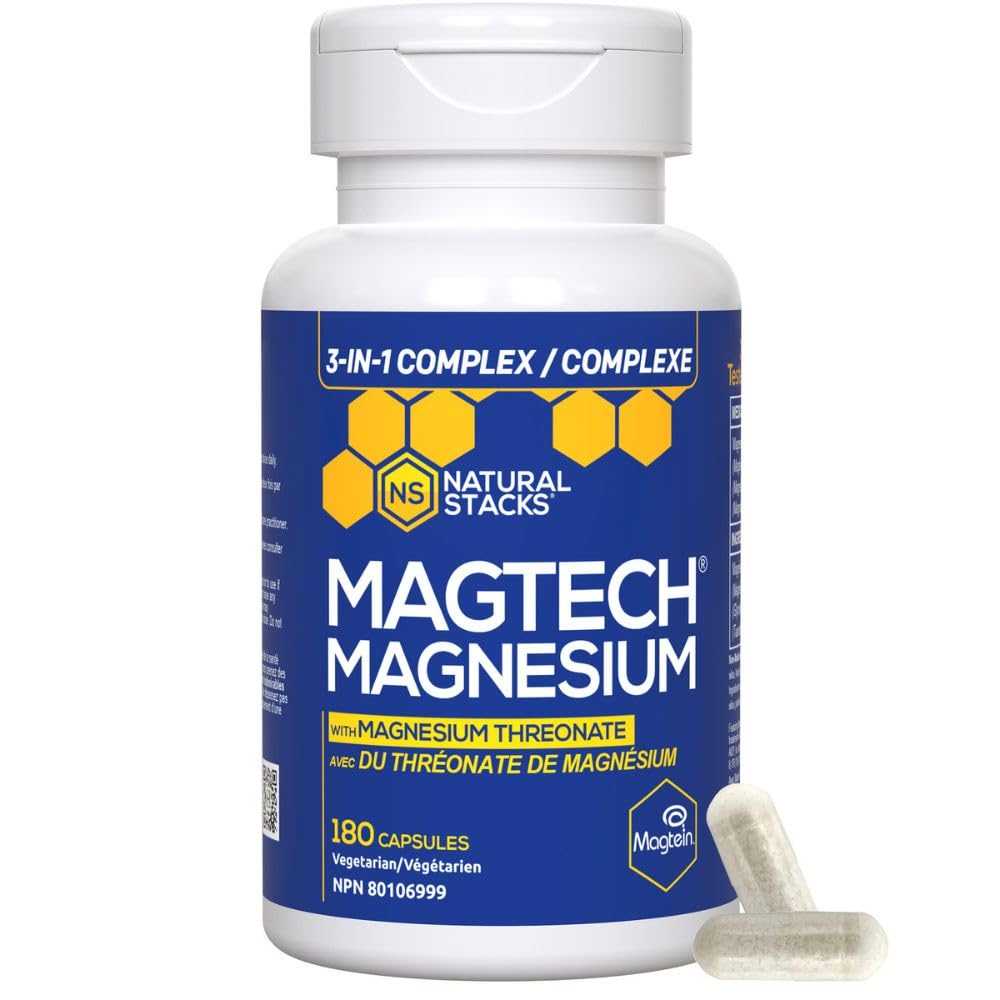 Natural Stacks - Magtech - Magnesium Complex (180vcap)
