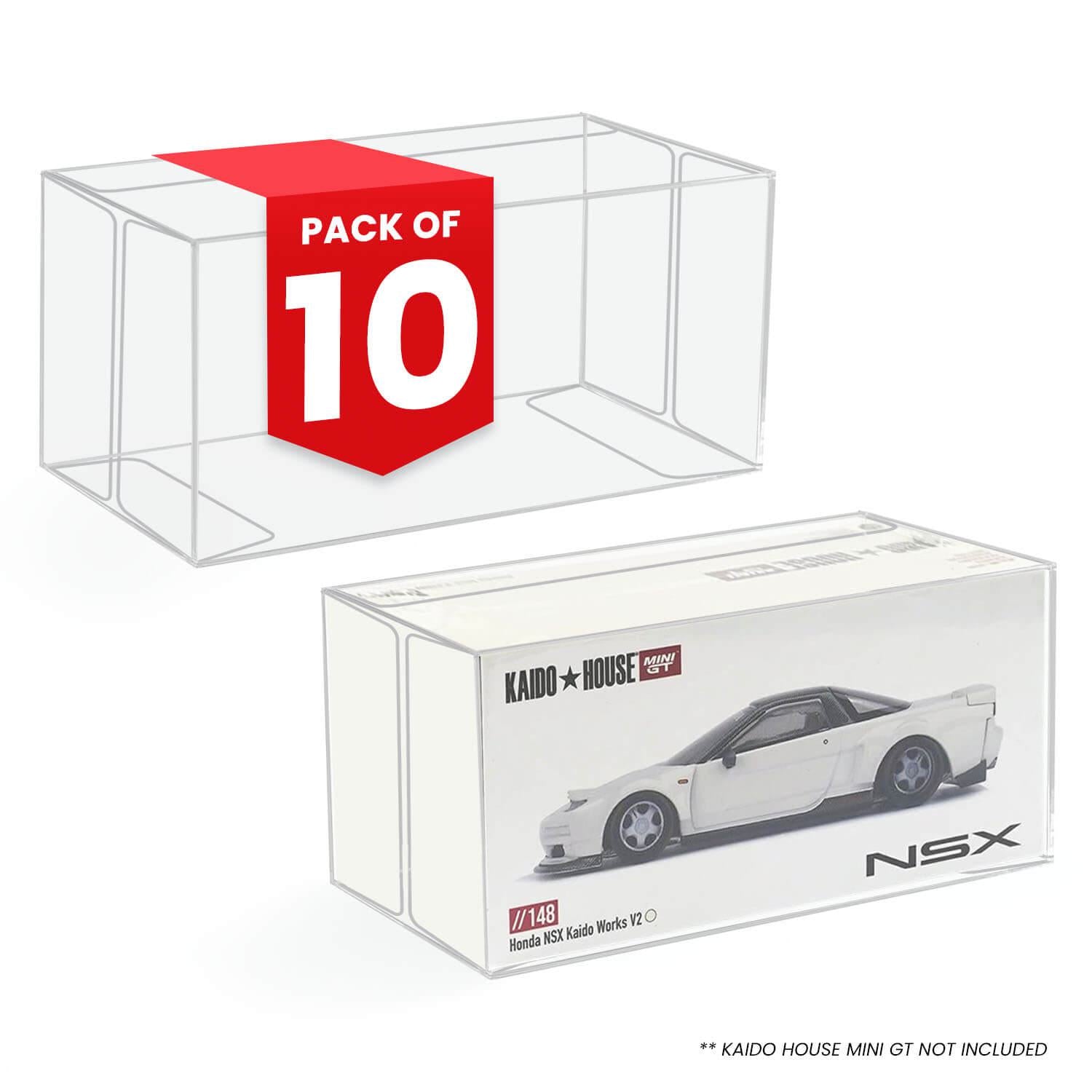 10x EVORETRO PET Box Protectors for Kaido House Mini GT 1:64 Diecast ...