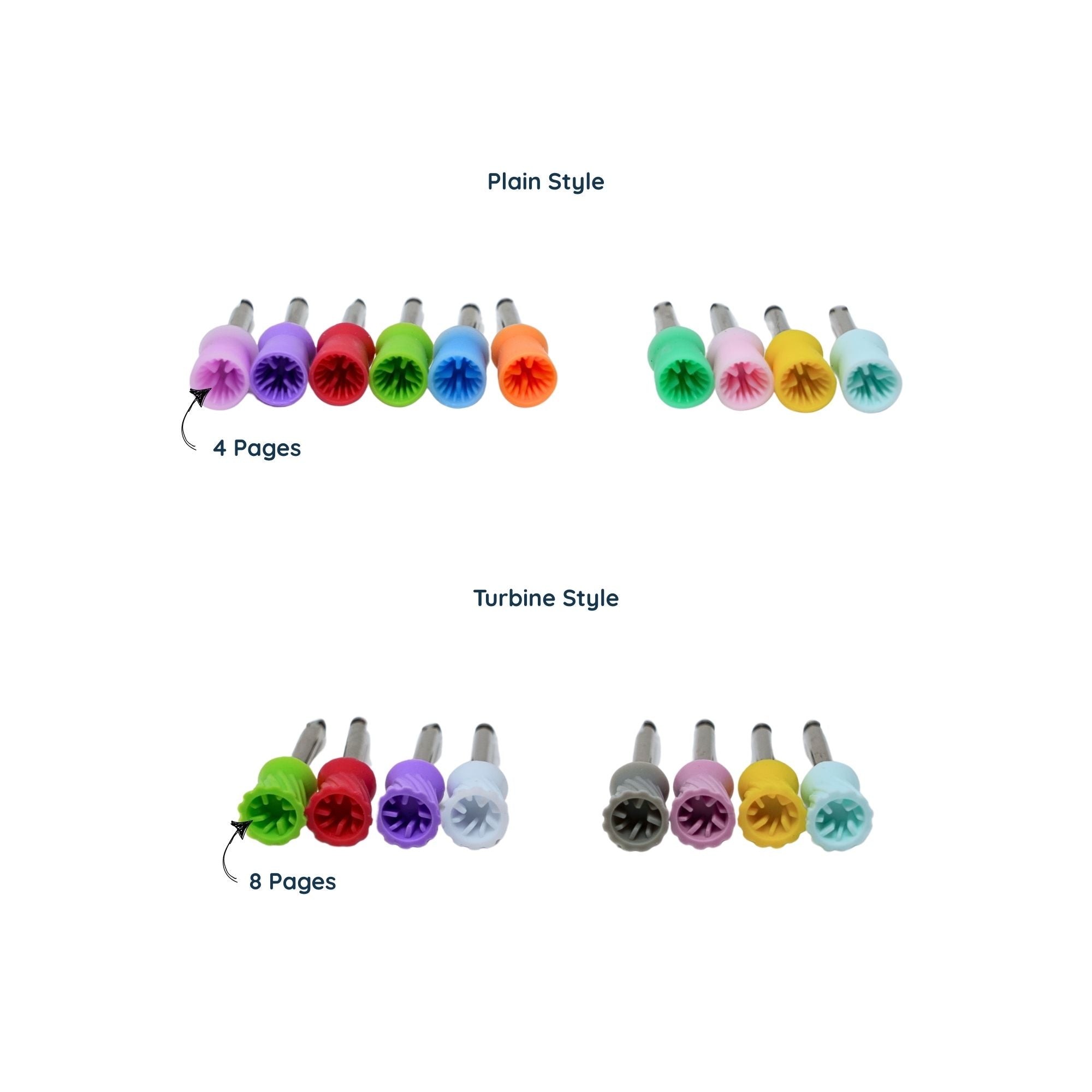 Prophy Cups Latch Style - 4 Styles - 144/pk