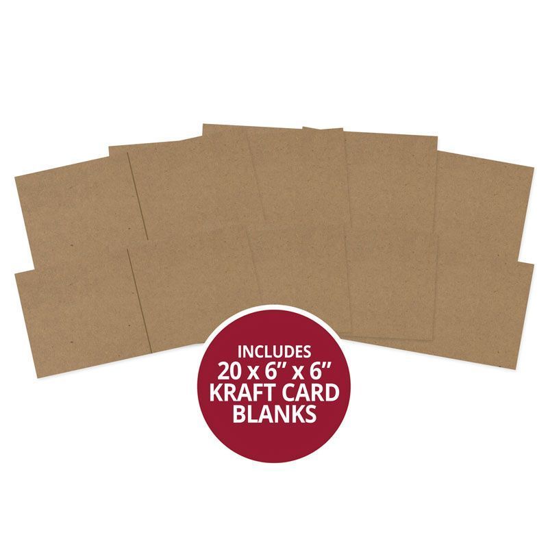 Kraft Pre-Scored Card Blanks - 6