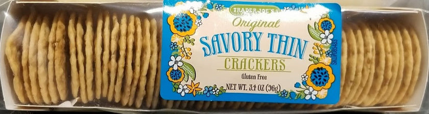 Trader Joe's Original Savoury Thin Crackers, 96g