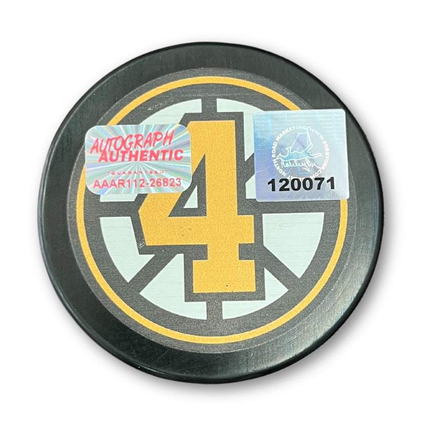 BOBBY ORR “THE FLYING GOAL” SIGNED PUCK – MAY 10, 1970 COMMEMORATIVE – BOSTON BRUINS LEGEND,  - GNR COA – ICONIC NHL MOMENT COLLECTIBLE