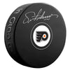 ERIC LINDROS SIGNED PHILADELPHIA FLYERS PUCK – AUTOGRAPHED NHL COLLECTIBLE SMALL LOGO