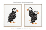 Puffin Watercolor Painting