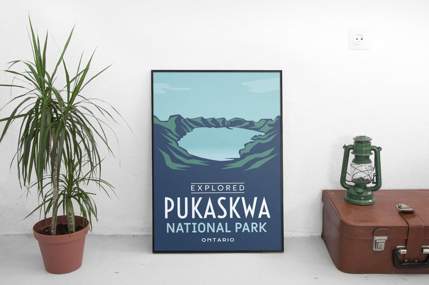 Pukaskwa National Park 'Explored' Poster, Canada Parks