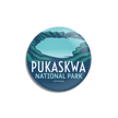 Pukaskwa National Park of Canada Pinback Button, Canada Parks