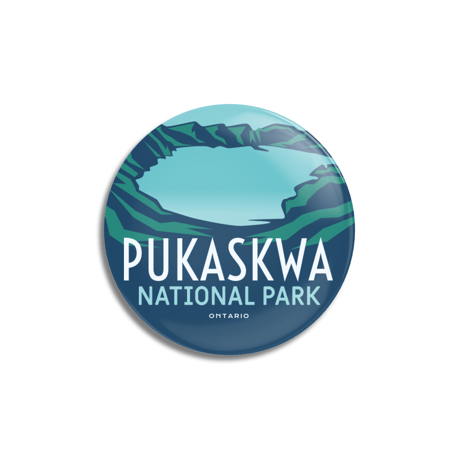 Pukaskwa National Park of Canada Pinback Button, Canada Parks