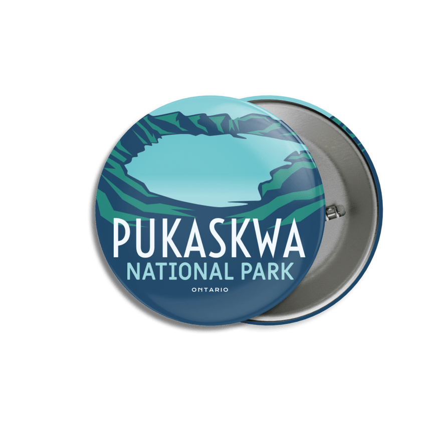 Pukaskwa National Park of Canada Pinback Button, Canada Parks