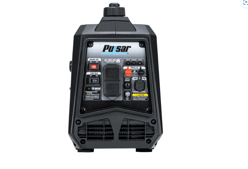 Pulsar Ultra Light Quiet 1600W Portable Gas Inverter Generator CARB Compliant 0.6-Gallon Fuel Tank