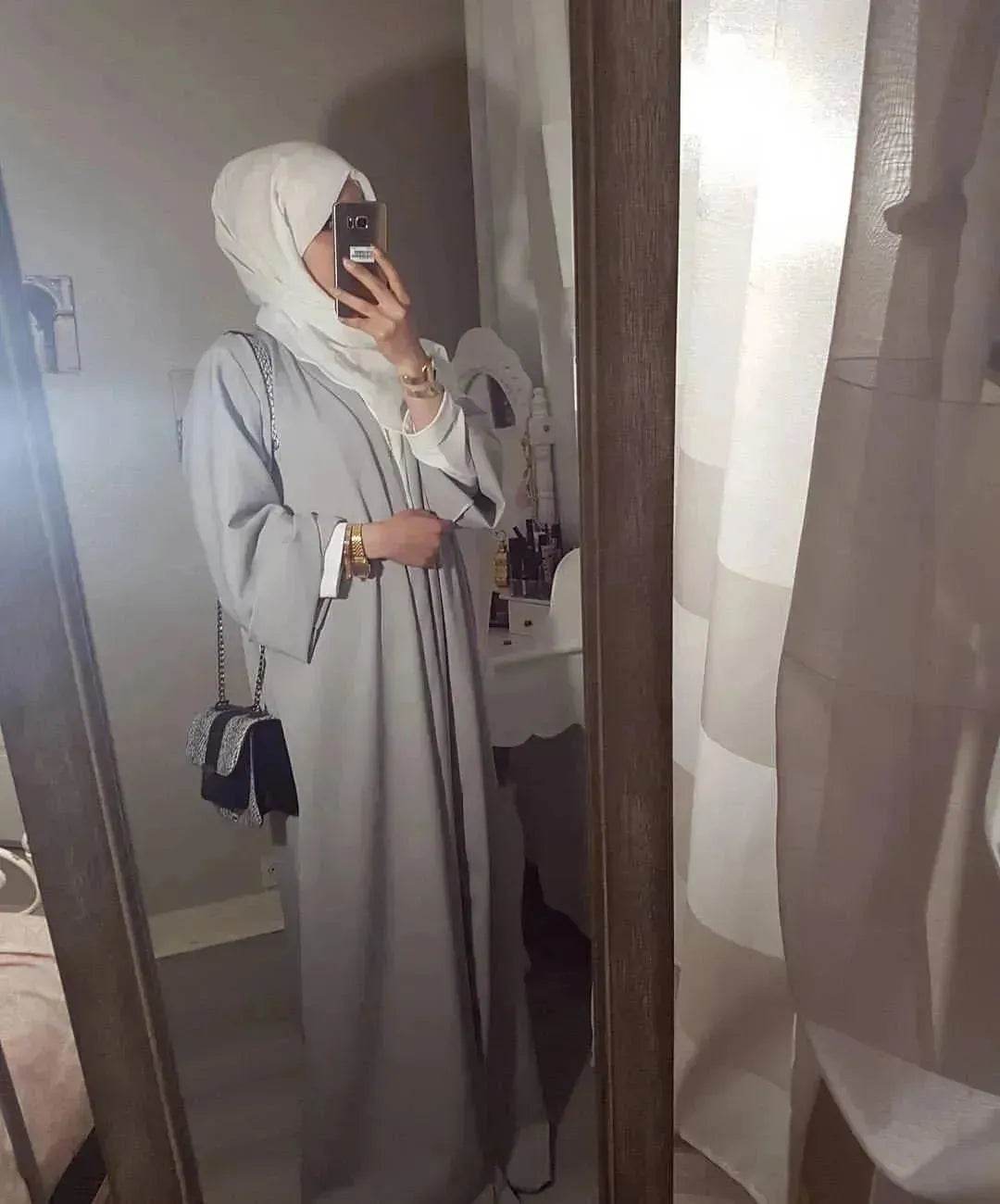 Pure Color Cardigan Spot Middle East Cardigan Dubai Robe