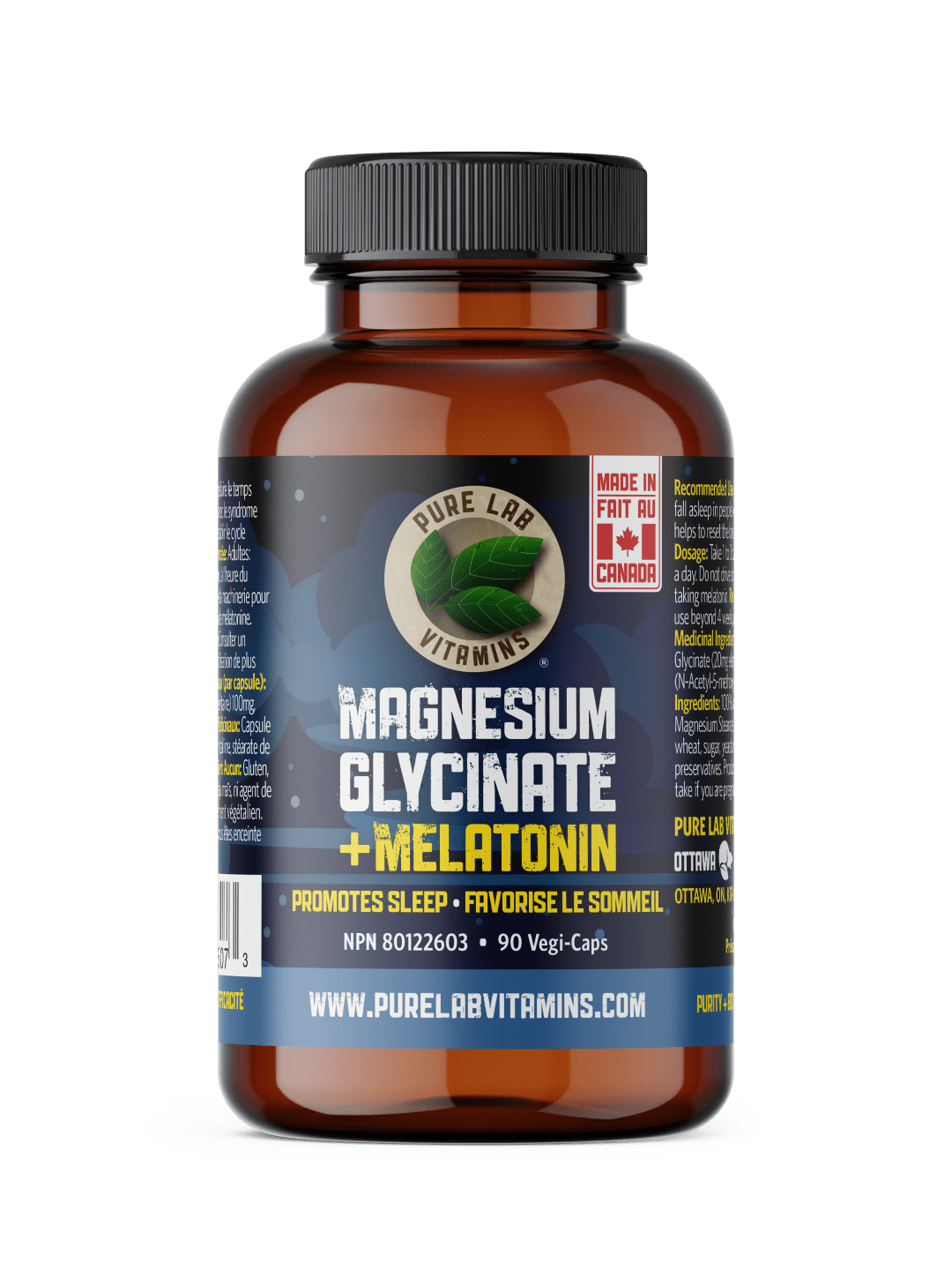 Magnesium Glycinate with Melatonin 90 Vegi-Caps
