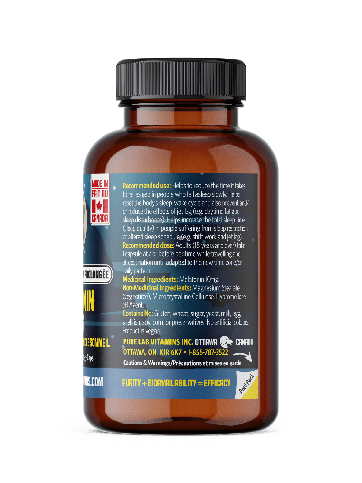 Melatonin 10mg Slow Release 60 Vegi-Caps